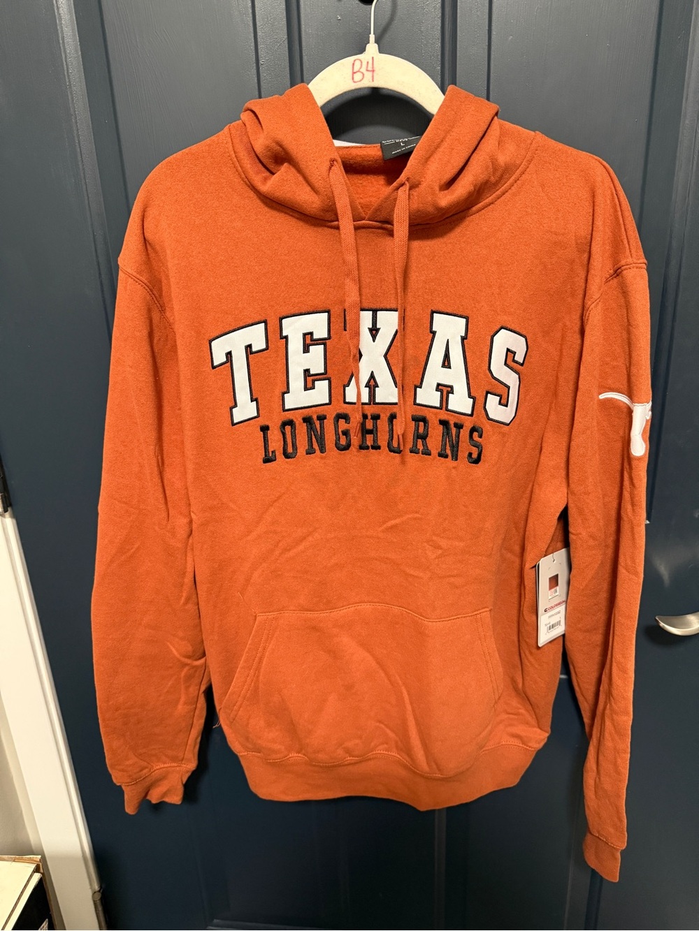 Colosseum Orange Texas Graphic Men's Hoodie